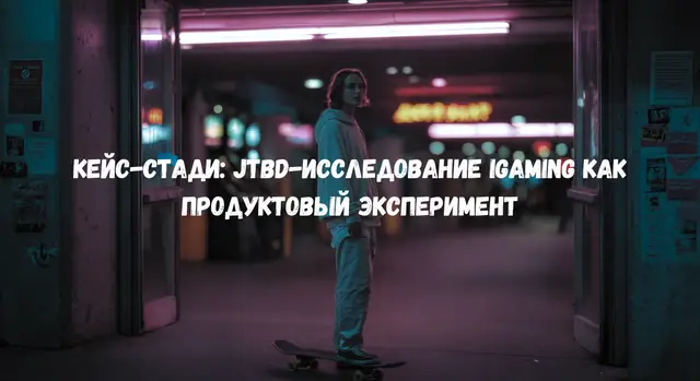 JTBD-исследование iGaming как продуктовый эксперимент