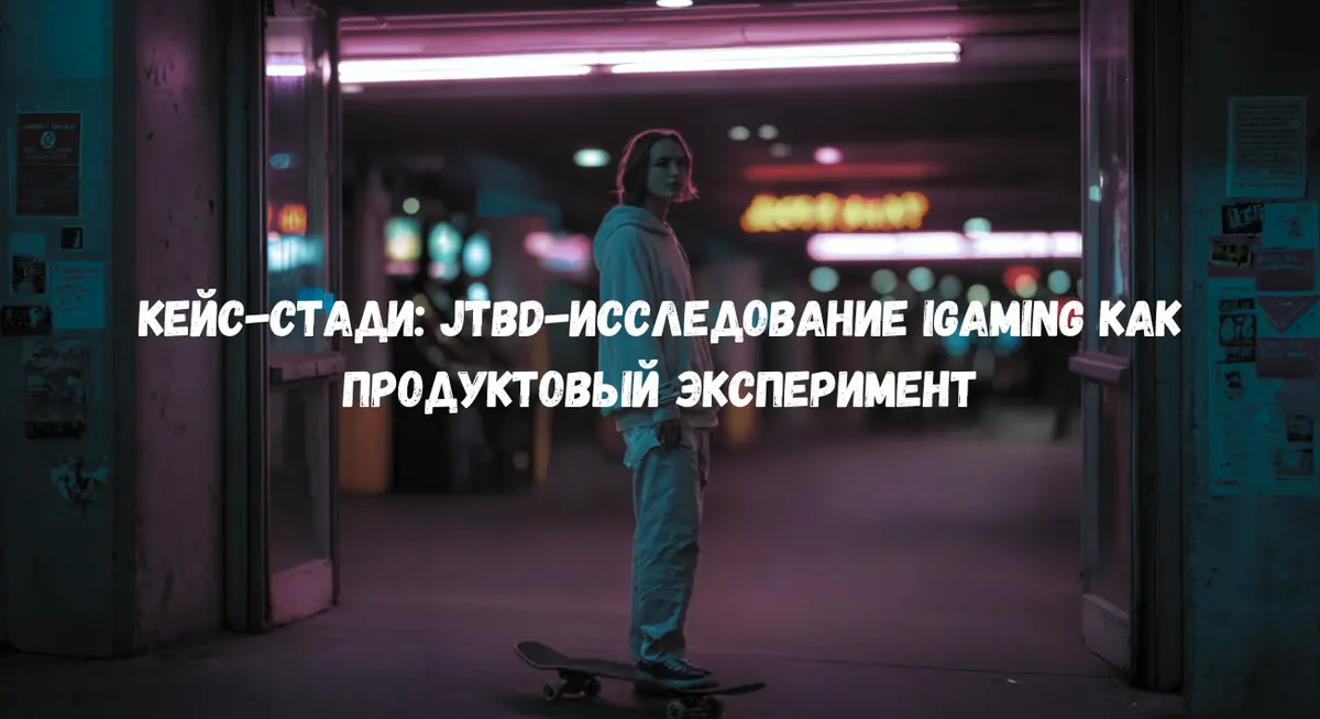JTBD-исследование iGaming как продуктовый эксперимент