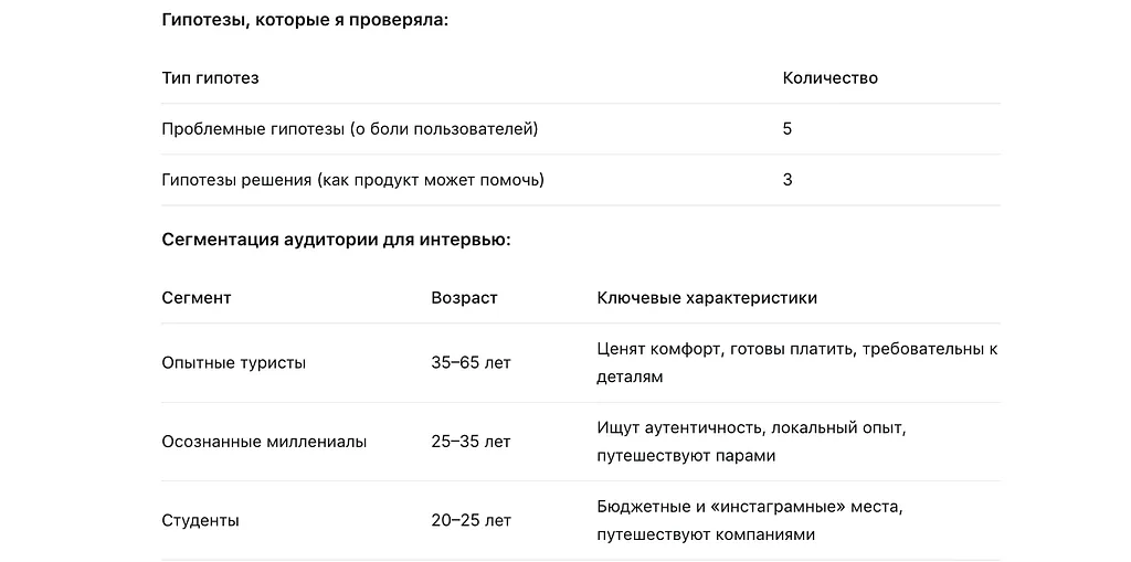 Tripers App: проверка гипотез и приоритизация MVP в TravelTech — иллюстрация 1